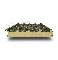 Сэндвич панели кровельные с пенополиизоциануратом, ширина 1000 мм, толщина 80 мм, 0.5/0.5, милитари