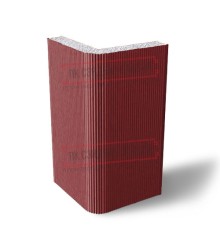 Угловая сэндвич-панель вертикальная из пенополистирола, 0.5/0.5, ширина 1200 мм, толщина 20 мм, RAL3011
