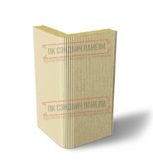 Угловая сэндвич-панель вертикальная из пенополиизоцианурата, 0.5/0.5, ширина 1200 мм, толщина 30 мм, RAL1014