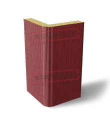 Угловая сэндвич-панель вертикальная из пенополиизоцианурата, 0.5/0.5, ширина 1000 мм, толщина 10 мм, RAL3011 Угловая сэндвич-панель вертикальная из пенополиизоцианурата, 0.5/0.5, ширина 1000 мм, толщина 10 мм, RAL3011