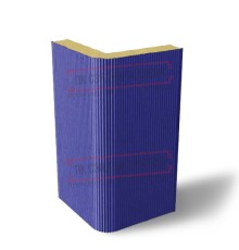 Угловая сэндвич-панель вертикальная из пенополиизоцианурата, 0.5/0.5, ширина 1000 мм, толщина 10 мм, RAL5002 Угловая сэндвич-панель вертикальная из пенополиизоцианурата, 0.5/0.5, ширина 1000 мм, толщина 10 мм, RAL5002