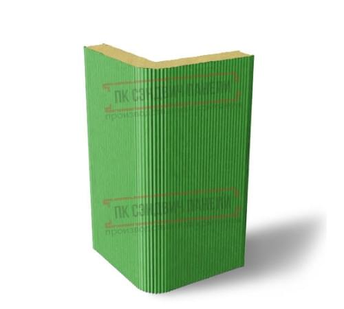 Угловая сэндвич-панель вертикальная из пенополиуретана, 0.5/0.5, ширина 1000 мм, толщина 10 мм, RAL6018 Угловая сэндвич-панель вертикальная из пенополиуретана, 0.5/0.5, ширина 1000 мм, толщина 10 мм, RAL6018