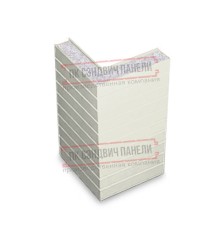 Горизонтальная угловая сэндвич-панель из пенополистирола, ширина 1000мм, толщина 20мм, 0.5/0.5, RAL9003 Горизонтальная угловая сэндвич-панель из пенополистирола, ширина 1000мм, толщина 20мм, 0.5/0.5, RAL9003