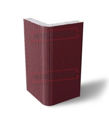 Угловая сэндвич-панель вертикальная из пенополистирола, 0.5/0.5, ширина 1200 мм, толщина 50 мм, RAL3005