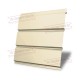 Софит металлический без перфорации 0,5 Satin с пленкой RAL 1015 светлая слоновая кость