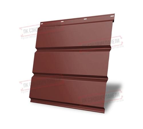 Софит металлический без перфорации 0,5 Satin с пленкой RAL 3009 оксидно-красный Софит металлический без перфорации 0,5 Satin с пленкой RAL 3009 оксидно-красный