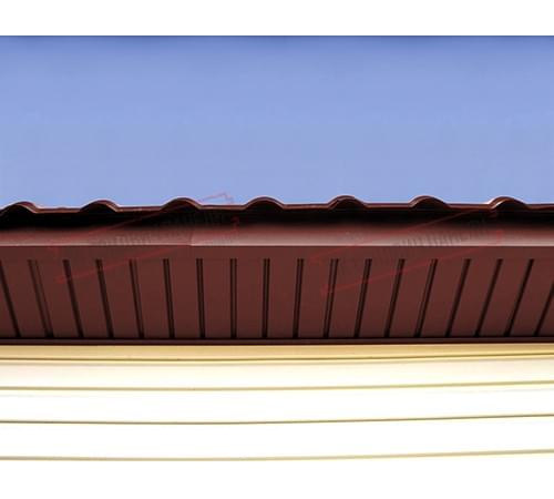 Софит металлический без перфорации 0,5 Satin с пленкой RAL 3009 оксидно-красный Софит металлический без перфорации 0,5 Satin с пленкой RAL 3009 оксидно-красный