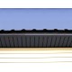 Софит металлический без перфорации 0,5 Satin с пленкой RAL 7024 мокрый асфальт