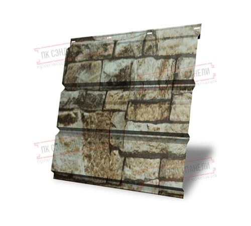 Софит металлический без перфорации 0,45 Print Elite с пленкой Fine Stone