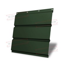 Софит металлический без перфорации 0,5 Velur с пленкой RAL 6020 хромовая зелень
