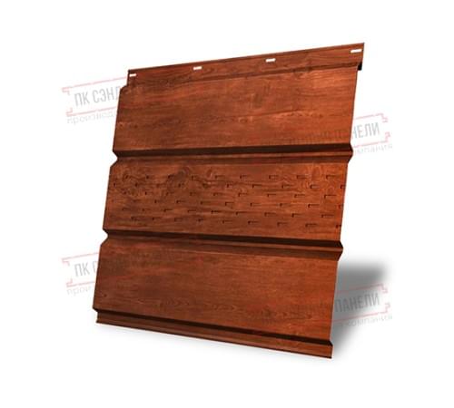 Софит металлический центральная перфорация 0,45 Print Elite с пленкой Cherry Wood Софит металлический центральная перфорация 0,45 Print Elite с пленкой Cherry Wood