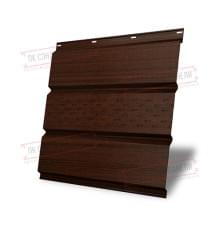 Софит металлический центральная перфорация 0,45 Print Elite с пленкой Choco Wood