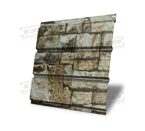 Софит металлический центральная перфорация 0,45 Print Elite с пленкой Fine Stone Софит металлический центральная перфорация 0,45 Print Elite с пленкой Fine Stone