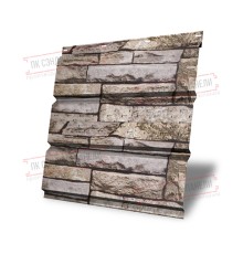 Софит металлический центральная перфорация 0,45 Print Elite с пленкой Sand Stone