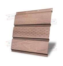Софит металлический центральная перфорация 0,45 Print Elite с пленкой White Wood