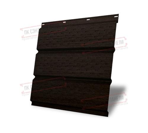 Софит металлический полная перфорация 0,45 Print Elite с пленкой Coffee Wood Софит металлический полная перфорация 0,45 Print Elite с пленкой Coffee Wood