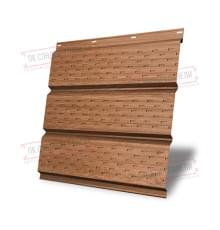 Софит металлический полная перфорация 0,45 Print Elite с пленкой Honey Wood
