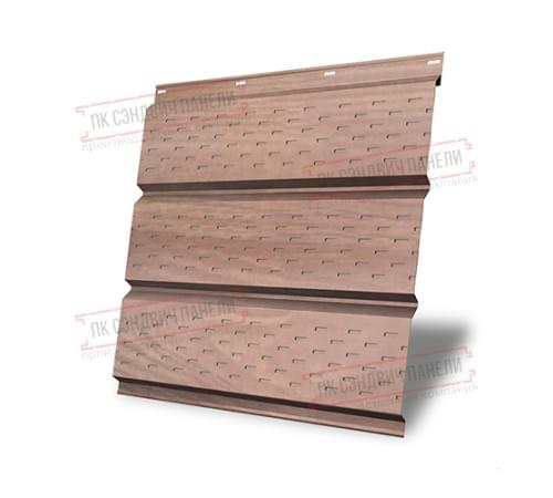 Софит металлический полная перфорация 0,45 Print Elite с пленкой White Wood Софит металлический полная перфорация 0,45 Print Elite с пленкой White Wood