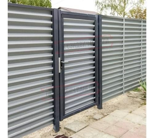 Калитка Жалюзи 2,5х1 RAL 7024 без заполнения Калитка Жалюзи 2,5х1 RAL 7024 без заполнения