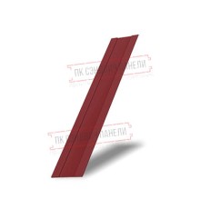 Крепежная планка жалюзи Milan,Tokyo 0,45 PE с пленкой RAL 3011 коричнево-красный