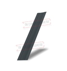 Крепежная планка жалюзи Milan,Tokyo 0,5 Satin с пленкой RAL 7016 антрацитово-серый