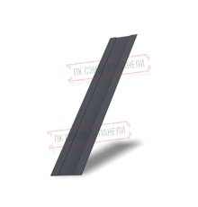Крепежная планка жалюзи Milan,Tokyo 0,5 Quarzit Lite с пленкой RAL 7024 мокрый асфальт