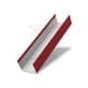 Крышка 65х40 жалюзи Milan,Tokyo 0,5 Satin с пленкой RAL 3011 коричнево-красный