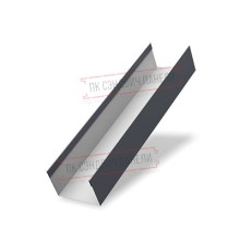 Крышка 45х20 жалюзи Texas 0,5 Quarzit с пленкой RAL 7024 мокрый асфальт