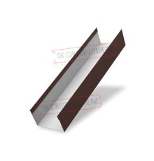 Крышка 45х20 жалюзи Texas 0,5 Quarzit с пленкой RAL 8017 шоколад