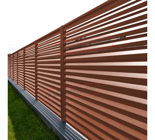 Планка завершающая 50х50 жалюзи Milan 0,45 Drap RAL 8004 терракота