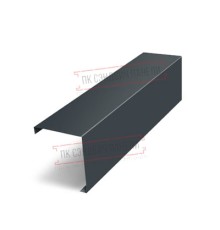 Декоративная накладка на столб угловая жалюзи Milan,Tokyo 0,5 GreenCoat Pural BT, matt RR2Н3 (RAL 7016 антрацитово-серый)
