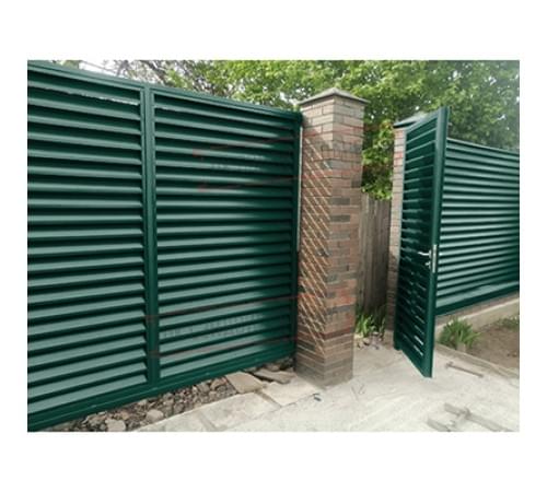 Нащельник (для калиток и ворот) 25х35 жалюзи Milan, Tokyo, Palermo 0,5 Velur RAL 6005 зеленый мох (L1,68)