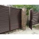 Нащельник (для калиток и ворот) 25х35 жалюзи Milan, Tokyo, Palermo 0,5 Quarzit PRO Matt RAL 8017 шоколад (L1,68)