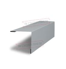 Планка завершающая 50х50 жалюзи Milan 0,5 GreenCoat Pural BT, matt RR 21 светло-серый