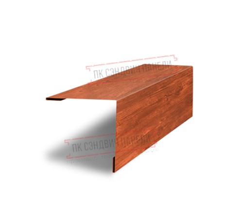 Планка завершающая 50х50 жалюзи Milan 0,45 Print Premium Cherry Wood Планка завершающая 50х50 жалюзи Milan 0,45 Print Premium Cherry Wood