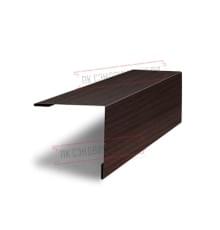 Планка завершающая 50х50 жалюзи Milan 0,45 Print Elite Coffee Wood