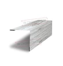 Планка завершающая 50х50 жалюзи Milan 0,45 Print Elite Snow Wood