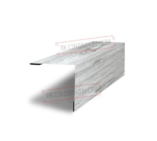 Планка завершающая 50х50 жалюзи Milan 0,45 Print Elite Snow Wood