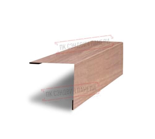 Планка завершающая 50х50 жалюзи Milan 0,45 Print Elite White Wood Планка завершающая 50х50 жалюзи Milan 0,45 Print Elite White Wood