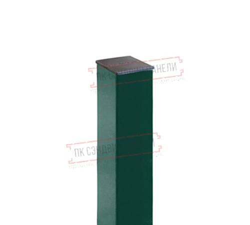 Столб 62х55х1,4х3000 RAL 6005 Столб 62х55х1,4х3000 RAL 6005