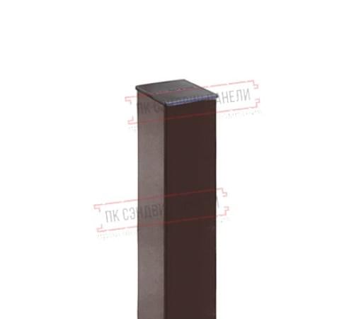 Столб 62х55х1,4х2500 RAL 8017 Столб 62х55х1,4х2500 RAL 8017