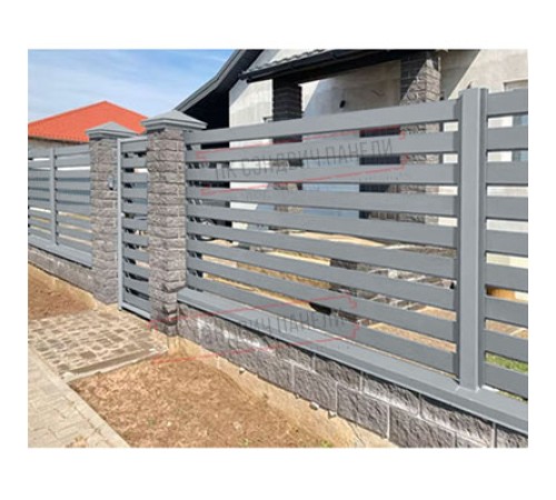 Крышка 45х20 жалюзи Texas 0,5 GreenCoat Pural BT, matt RR 21 светло-серый (RAL 7040 серое окно)