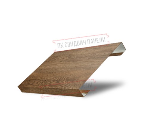 Ламель лицевая 125 жалюзи Texas 0,45 Print Elite Antique Wood