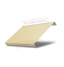 Ламель обратная 150 Texas стартовая/финишная для калиток и ворот 0,45 PE с пленкой RAL 1014 слоновая кость
