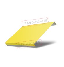 Ламель обратная 150 Texas стартовая/финишная для калиток и ворот 0,45 PE с пленкой RAL 1018 цинково-желтый