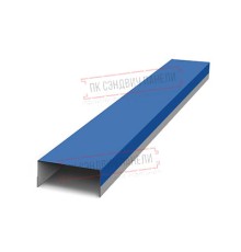 Крепежная планка верхняя Texas 0,5 Satin с пленкой RAL 5005 сигнальный синий