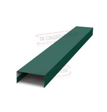 Крепежная планка нижняя Texas 0,45 PE-Double с пленкой RAL 6005 зеленый мох