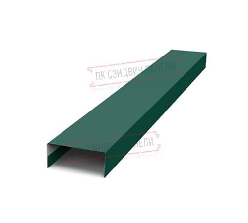 Крепежная планка нижняя Texas 0,45 PE-Double с пленкой RAL 6005 зеленый мох Крепежная планка нижняя Texas 0,45 PE-Double с пленкой RAL 6005 зеленый мох