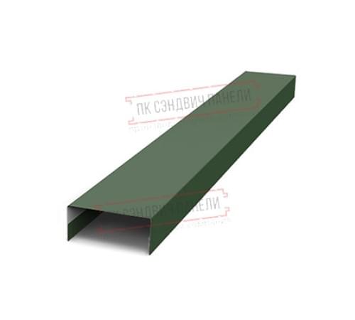 Крепежная планка нижняя Texas 0,5 Velur RAL 6020 хромовая зелень Крепежная планка нижняя Texas 0,5 Velur RAL 6020 хромовая зелень