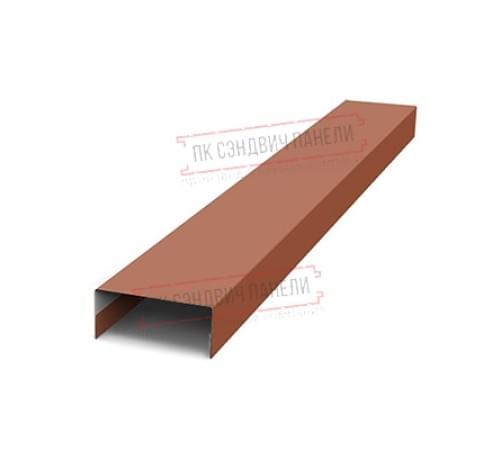 Крепежная планка нижняя Texas 0,45 Drap RAL 8004 терракота Крепежная планка нижняя Texas 0,45 Drap RAL 8004 терракота